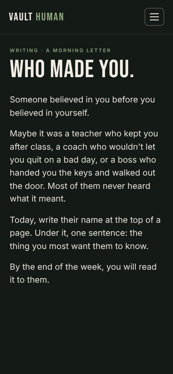 The morning letter on a phone