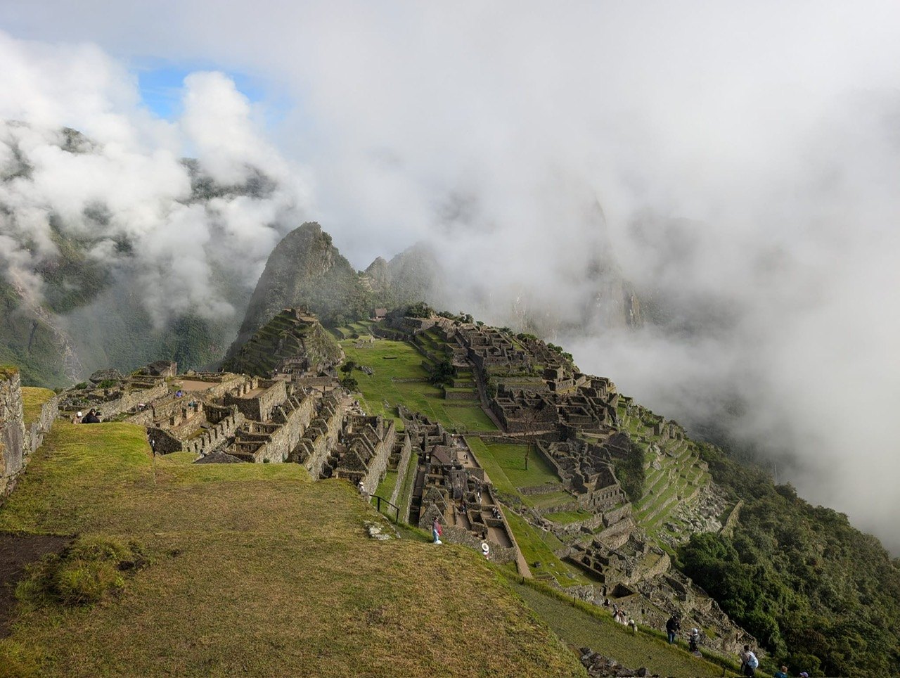 Machu Picchu above the clouds